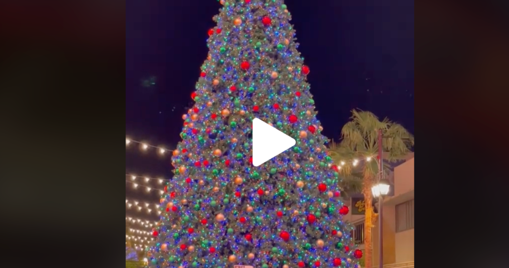 VIDEO: Christmas tree lighting in Downtown Las Vegas
